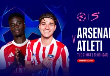 UCL: Arsenal vs Atlético Madrid Takes Center Stage