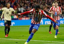 Lookman Shines in Atlético’s 4-0 Rout of Barcelona