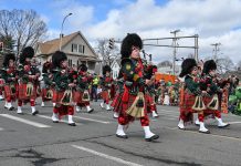 Caledonian Pipe Band Steals St. Patrick’s Day Spotlight