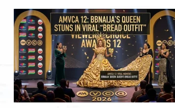 AMVCA 12: BBNaija’s Queen Stuns in Viral ‘Bread Outfit’