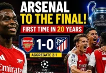 Arsenal Stun Atlético Madrid to Reach Champions League Final