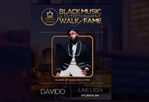 Davido Joins Fela Kuti on 2026 Black Music Walk of Fame